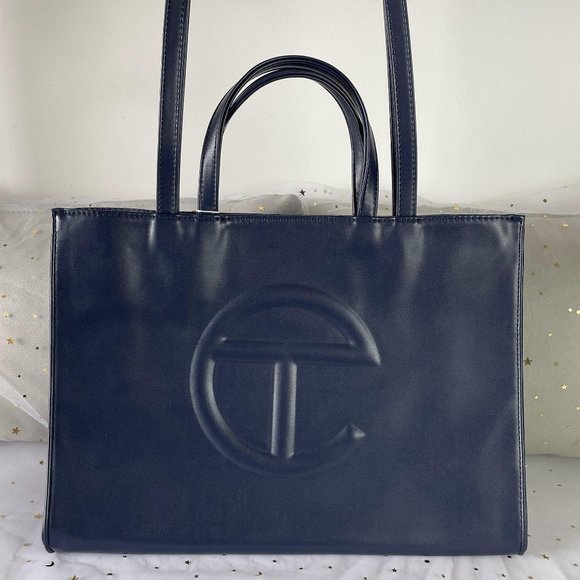 TELFAR Medium Shopping Bag - Navy